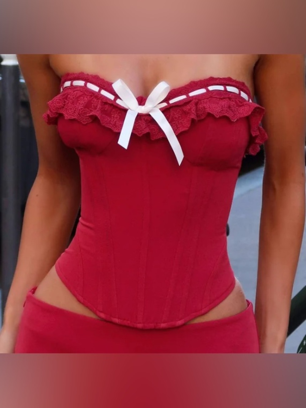 Outcast SAPHIA TOP RED